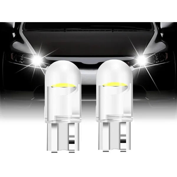 W5W T10 fehér LED autóizzó 6500 K COB, 12 V, 2 db