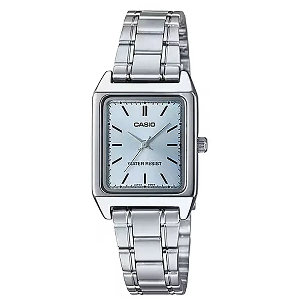 Casio LTP-V007D-2E női karóra, rozsdamentes acél, kék számlap