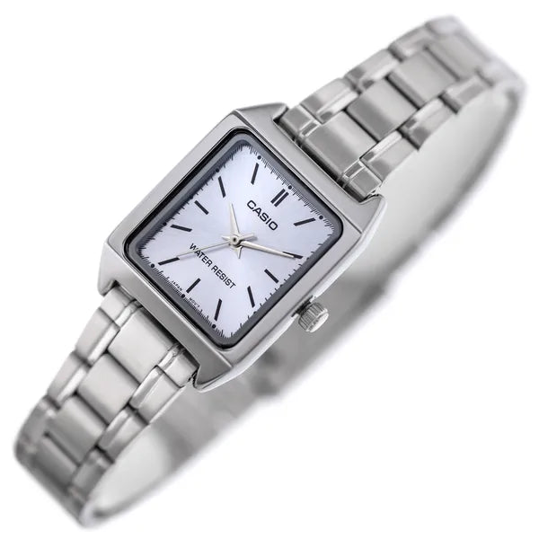Casio LTP-V007D-2E női karóra, rozsdamentes acél, kék számlap