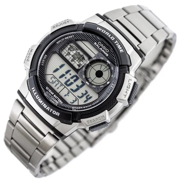 Casio AE-1000WD-1A férfi digitális karóra, világidő, WR100