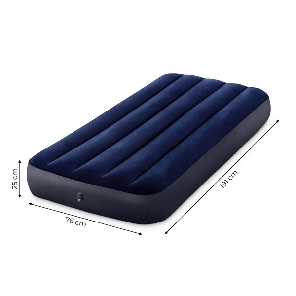 Intex felfújható velúr matrac 191x76x25 cm, Dura-Beam, egyfős, 136 kg