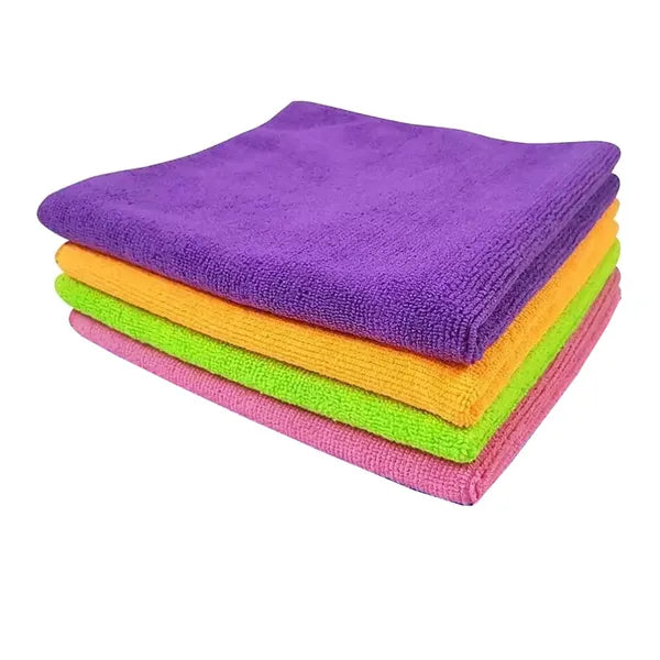 Mikroszálas tisztítókendő szett, üveghez is, 4 db, 28×29 cm