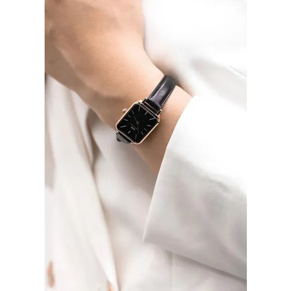 Daniel Wellington Quadro Pressed Sheffield női karóra, rozéarany, 20 mm