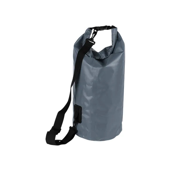 Vízálló szárazzsák hátizsák, 20 l, szürke nylon, ragasztott varrás