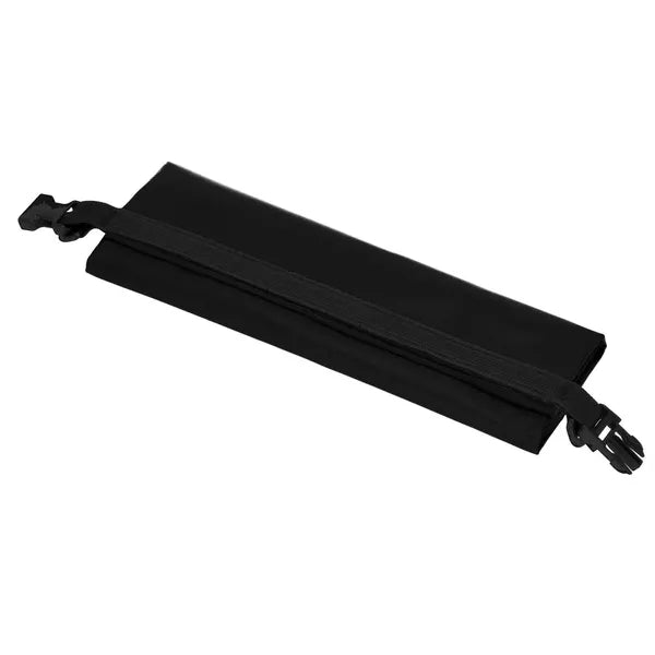 Vízálló roll-top száraz táska 20 l, fekete PVC, hátizsákká alakítható