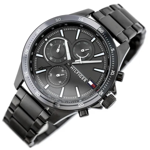 Tommy Hilfiger 1791719 férfi karóra, rozsdamentes acél, 46 mm, szürke