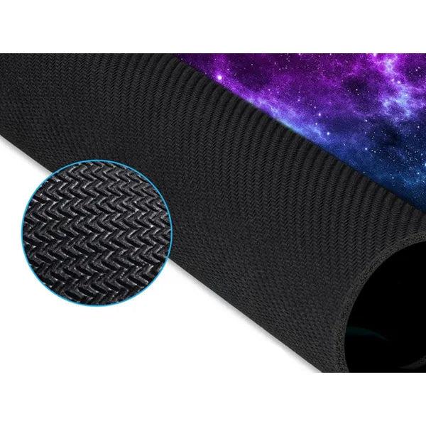 XXL játék egérpad 90×40 cm, vastag, csillagos kozmosz, csúszásgátló