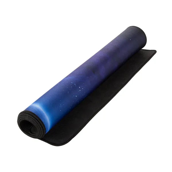 XXL irodai egérpad 90×40 cm – csúszásgátló, vízlepergető kozmosz minta