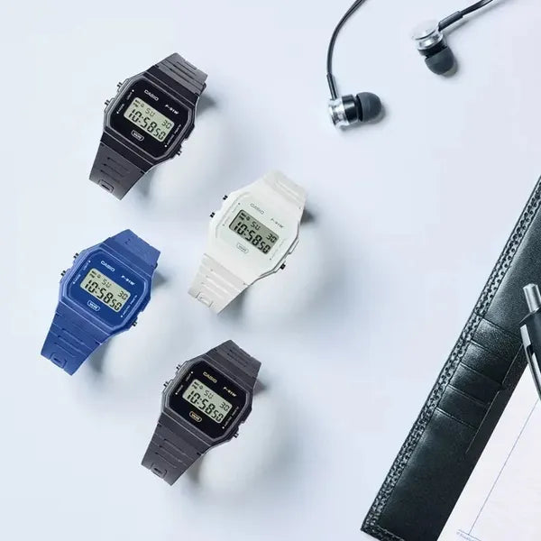 Casio F-91WB-2A1DF férfi digitális óra, kék, 100 m vízálló