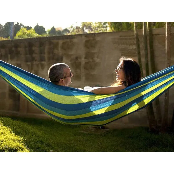Dupla brazil függőágy párnával, tokban, XXL 260x150 cm 200 kg