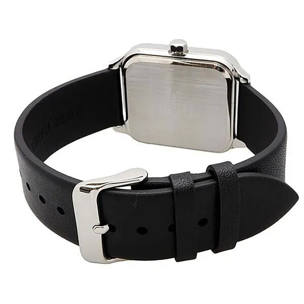 Férfi karóra Casio MTP-M305L-1A2, bőrszíj, 34 mm, WR50, holdfázis