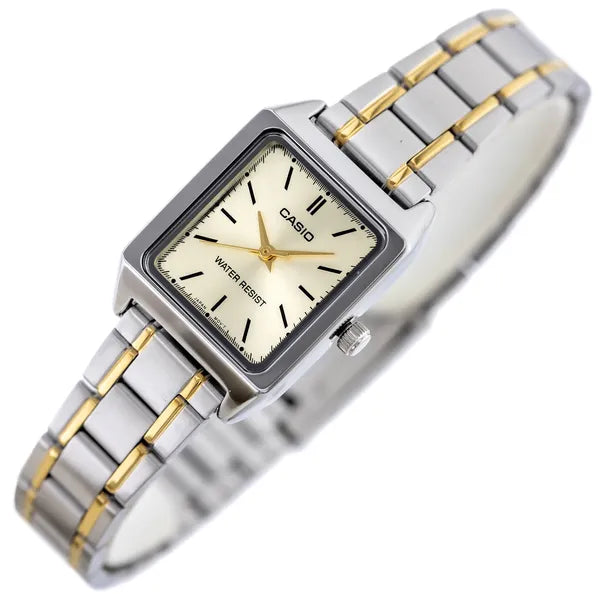 Casio LTP-V007SG-9E női karóra, rozsdamentes acél, arany-ezüst, kvarc