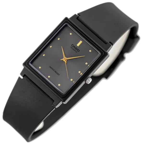 Casio MQ-38-8A női karóra – fekete műanyag szíj, szürke számlap, WR30, díszdoboz