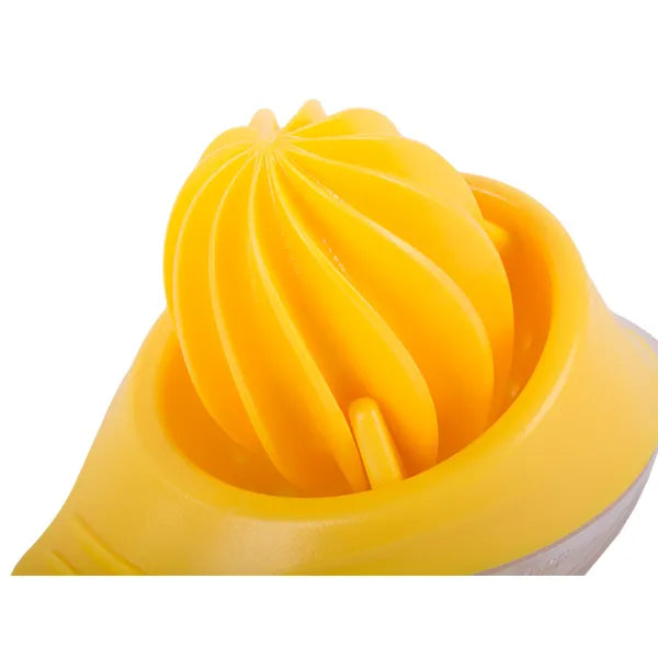 Kézi citrom- és citrusprés, 50 ml kapacitás, sárga műanyag