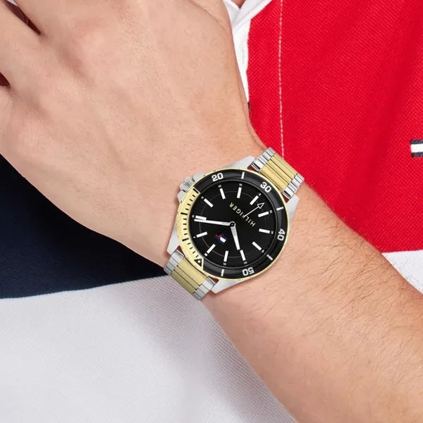 Tommy Hilfiger Logan férfi karóra, 43 mm, rozsdamentes acél, WR50