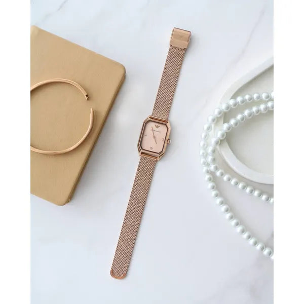 Emporio Armani Gioia AR11347 női karóra, rozéarany acél, 24 mm