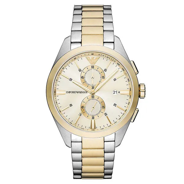 Emporio Armani AR11605 Claudio férfi kronográf karóra, acél, WR50