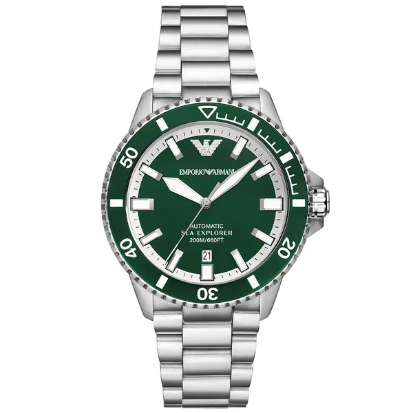 Emporio Armani AR60080 Sea Explorer automata férfi karóra, 42 mm, WR200