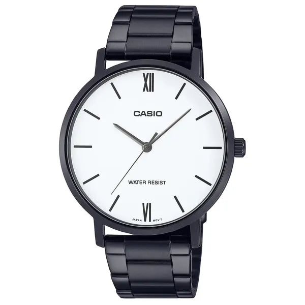 Casio MTP-VT01B-7B férfi karóra, rozsdamentes acél, 40 mm, WR30