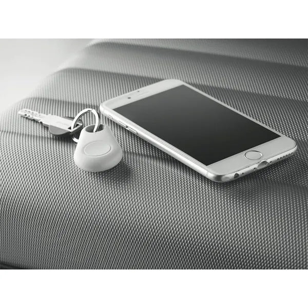 Bluetooth kulcskereső okos kulcstartó, fehér, iOS/Android, 25 m