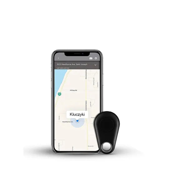 Bluetooth 4.0 kulcskereső kulcstartó, 25 m hatótáv, fekete