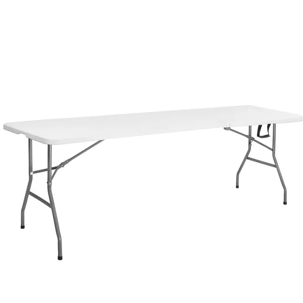 Springos® összecsukható fehér asztal 180x75 cm