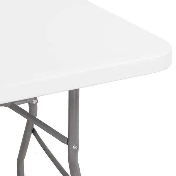 Springos® összecsukható fehér asztal 180x75 cm