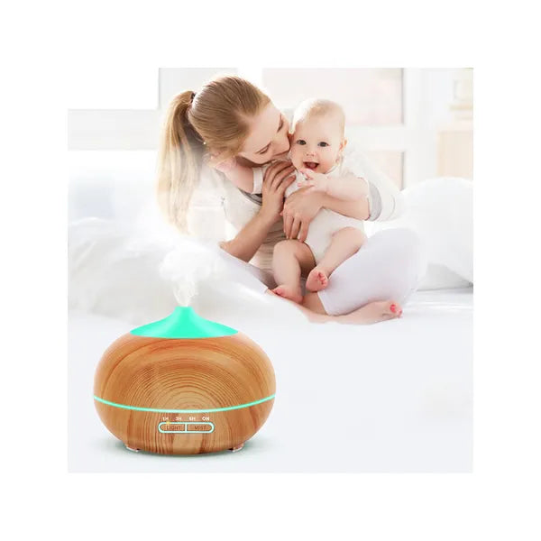 Ultrahangos 300 ml aromadiffúzor és párásító RGB fénnyel, időzítővel