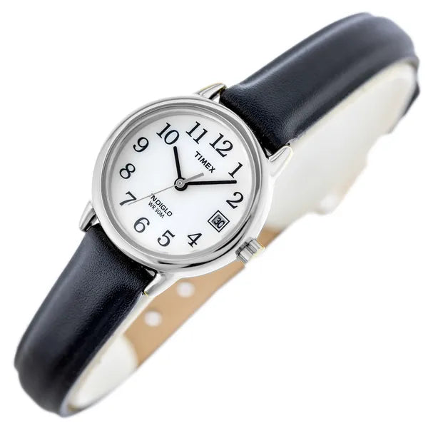 Timex Easy Reader Classic női karóra 25 mm bőrszíj WR30 fehér számlap