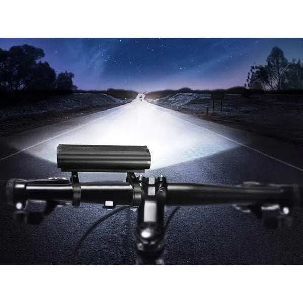 USB-tölthető első-hátsó LED kerékpárlámpa szett, 2500 lm, 3600 mAh