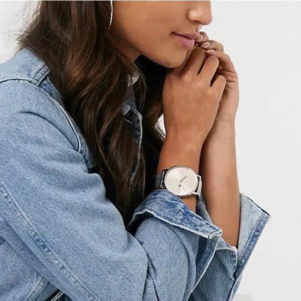 Tommy Hilfiger Alex női karóra, 41 mm, ezüst szíj, rózsaarany számlap