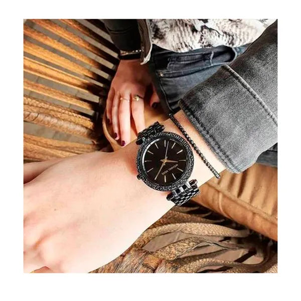 Michael Kors Darci MK3337 női karóra, fekete/arany, rozsdamentes, WR50