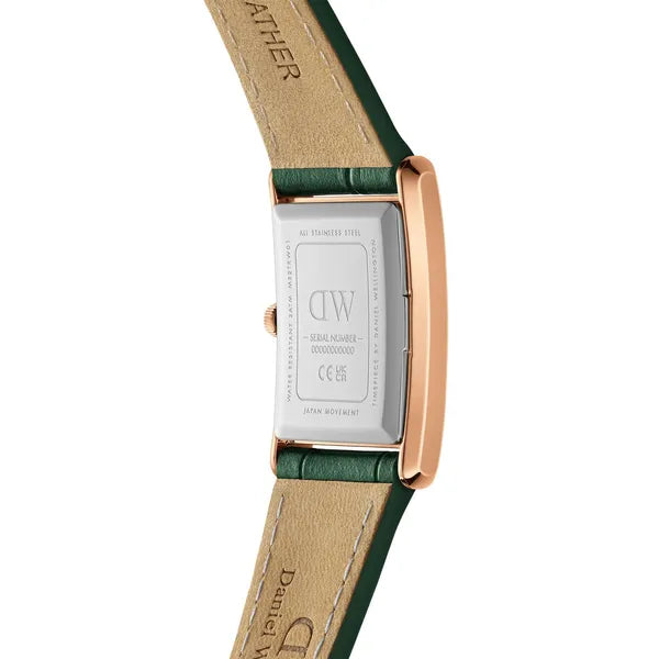 Daniel Wellington Bound Crocodile női karóra zöld bőrszíjjal, 22 mm