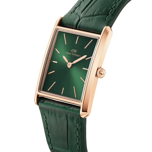 Daniel Wellington Bound Crocodile női karóra zöld bőrszíjjal, 22 mm