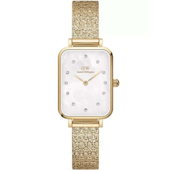 Daniel Wellington Quadro Lumine női karóra, 20 mm, arany nemesacél, gyöngyház
