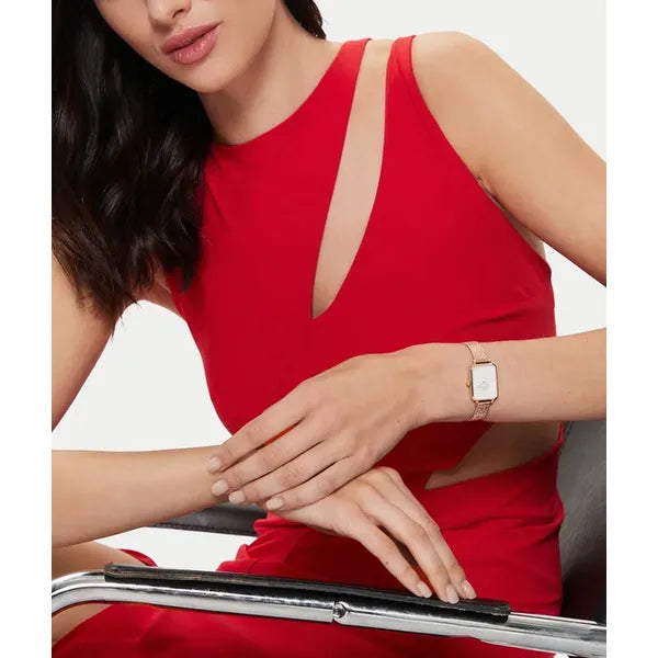 Daniel Wellington Quadro Lumine Pressed Piano 20 mm női karóra, rózsaarany-acél
