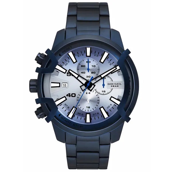 Diesel Griffed DZ4596 férfi karóra, kék acél, kronográf, 48 mm, 5 ATM