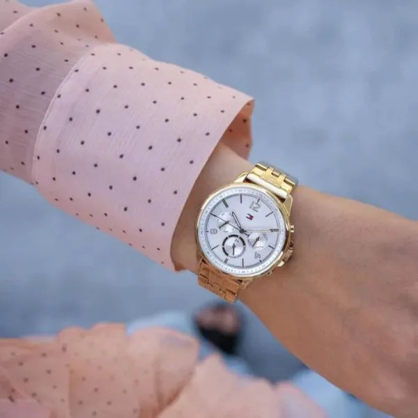 Tommy Hilfiger Harper 1782223 női arany nemesacél karóra, 38 mm