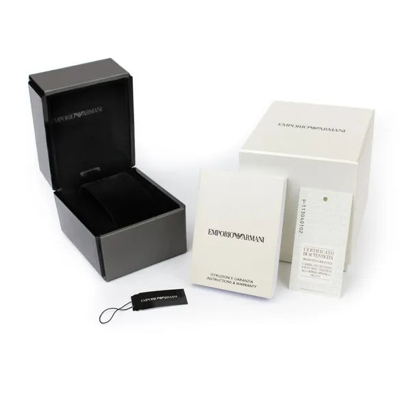 Emporio Armani női karóra, 32 mm, gyöngyház számlap, rózsaarany-ezüst