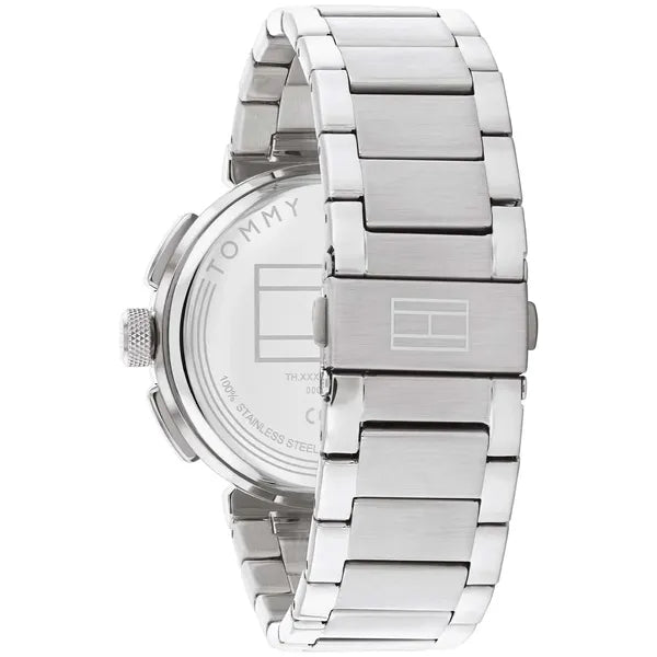 Tommy Hilfiger Lorenzo férfi karóra, 44 mm, zöld számlap, acél, 5 ATM