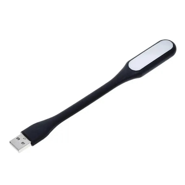 Szilikon rugalmas USB LED lámpa laptophoz – 6 erős LED, fekete, 16,7 cm