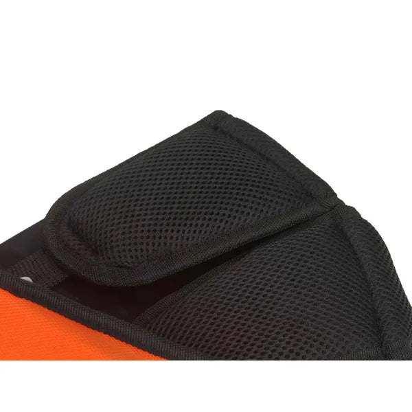 Ergonomikus, állítható dupla vállheveder fűkaszához, narancssárga