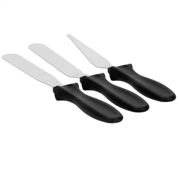 Cukrász spatulakészlet 3 db, rozsdamentes acél, 22-23 cm