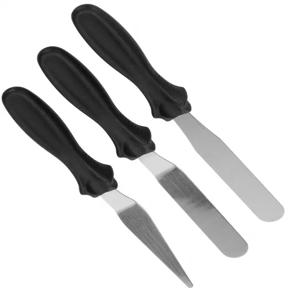 Cukrász spatulakészlet 3 db, rozsdamentes acél, 22-23 cm