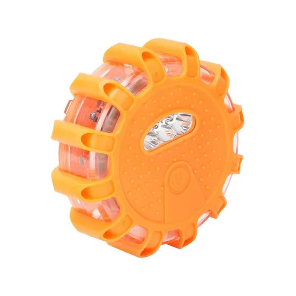 360° LED vészvillogó, erős mágnessel, 9 mód, vízálló, AAA