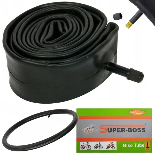 24" kerékpár belső gumi 24x1.75-2.125, AV autószelep, természetes gumi