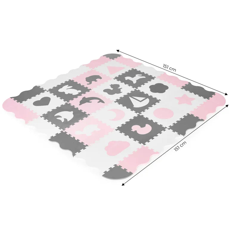 Oktatói Hab Mat - Puzzle, 3 éves kortól, 36 darabból álló, 151x151 cm
