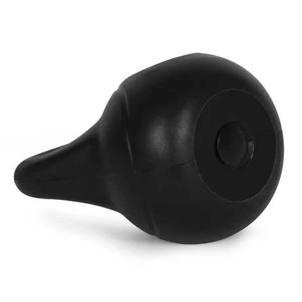 Kettlebell 4 kg műanyag burkolattal, cement maggal, lapos talppal