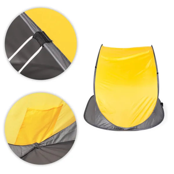 Pop-up strandsátor UV-védelemmel 213x121x100 cm hordtáskával