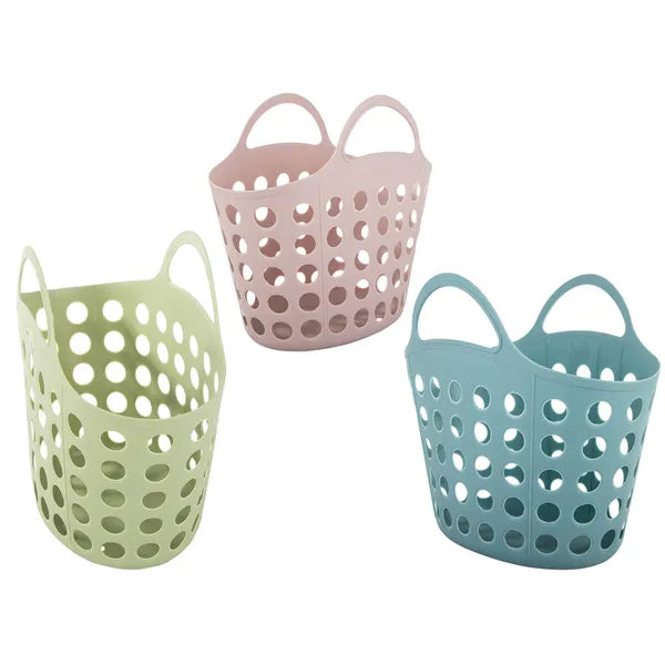 Műanyag bevásárlókosár 12 l ergonomikus fogantyúval, piknikre is